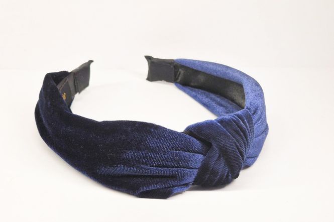 Hovedbilde Hårbøyle Velour Blå