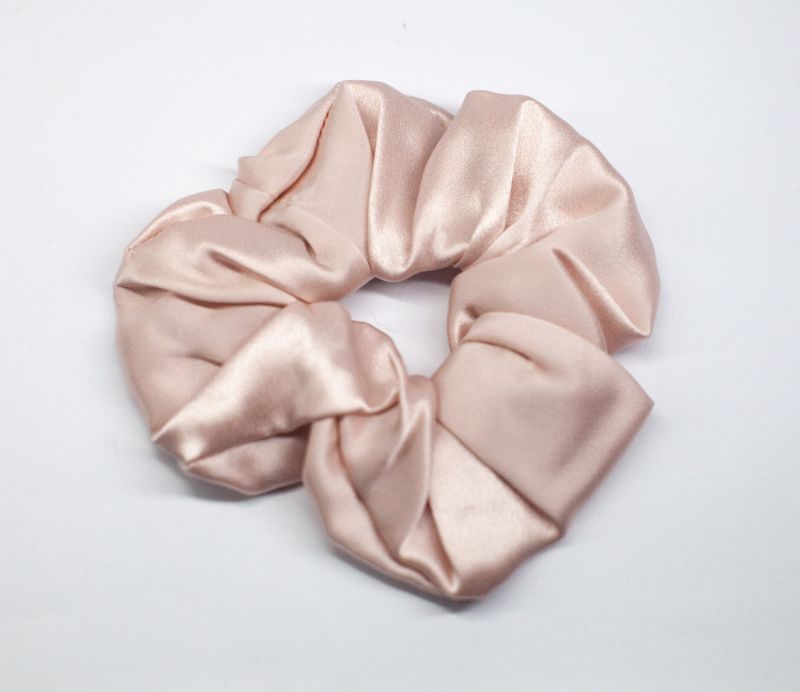Scrunchie Silke Pudderrosa